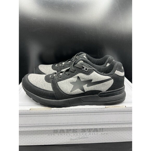 A Bathing Ape Bape Track Sta LT \'Black Grey\' Men’s Size 8 DS OG ALL (1C80191012) main image 6